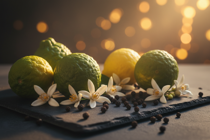 bergamot, neroli, black pepper. Cinematic