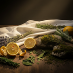 clean morning air, sunlit citrus peel, barbershop lavender without sweetness. crushed leaves, damp moss, aromatic herbs 1940s inspired perfume, cinematic. don't show any bottle